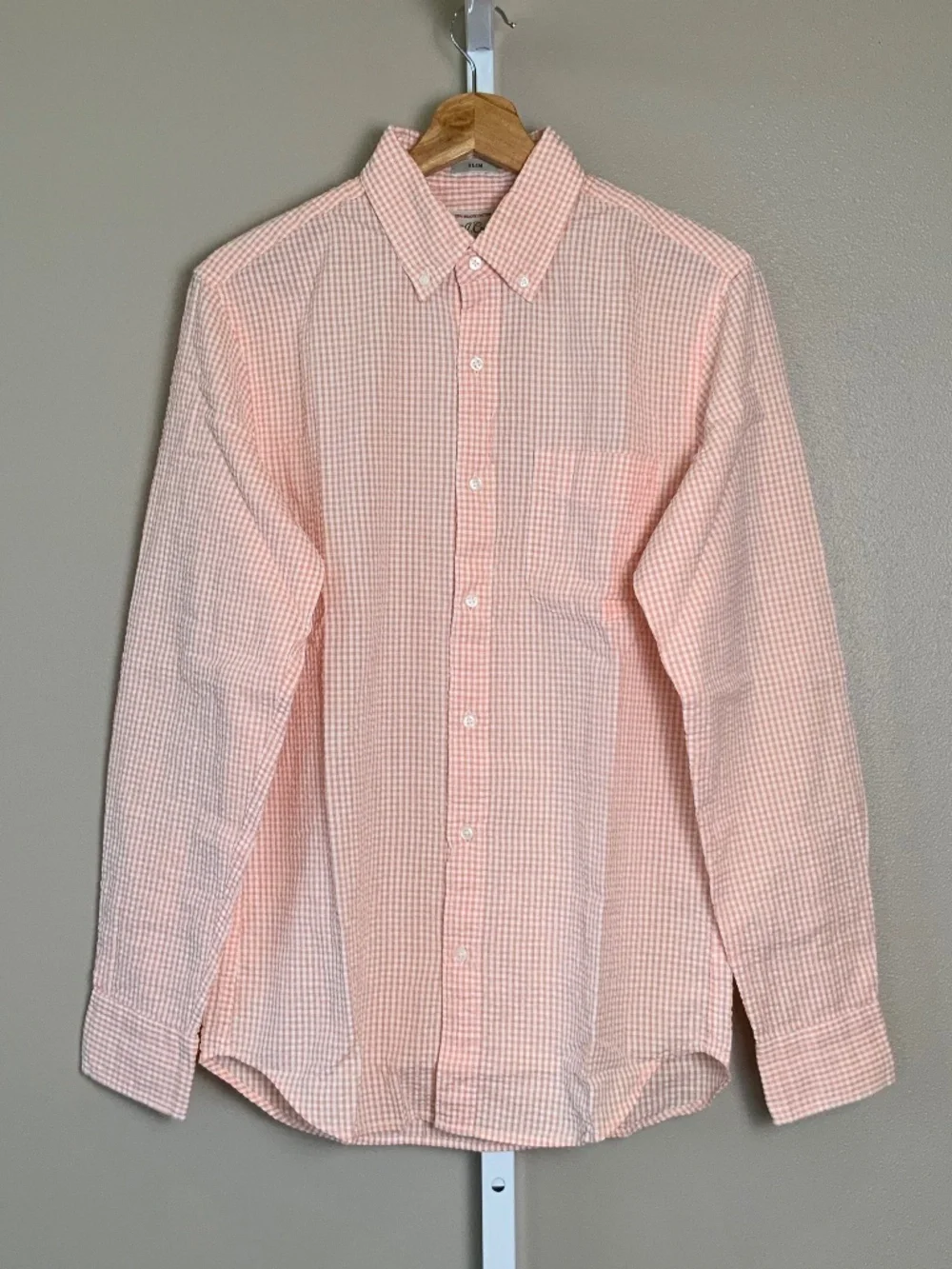 J. Crew Slim Seersucker Gingham Button Down Shirt
